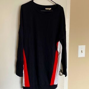 Express Black Red and White Lightweight Sweater dress